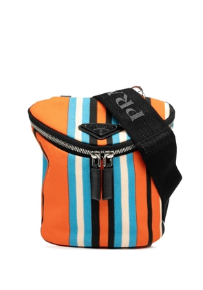 Prada Pre-Owned 2013-2023 Canvas Canapa Baiadera crossbody bag - Orange