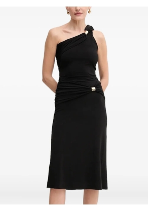 Hervé Léger Sofia one-shoulder ring top - Black