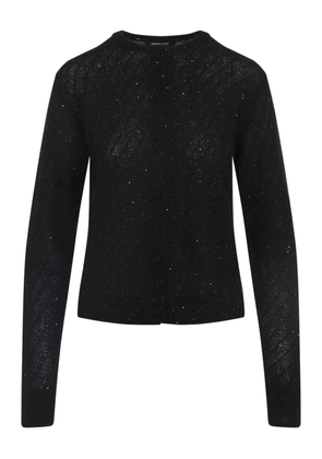 Fabiana Filippi sparkle-knit button-up cardigan - Black