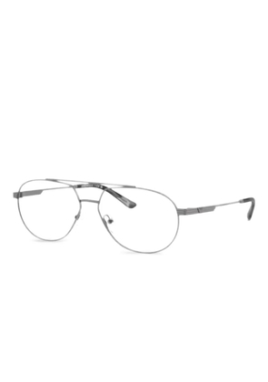Emporio Armani navigator-frame glasses - Grey