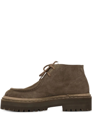 Officine Creative Blossom 002 lace-up suede boots - Brown