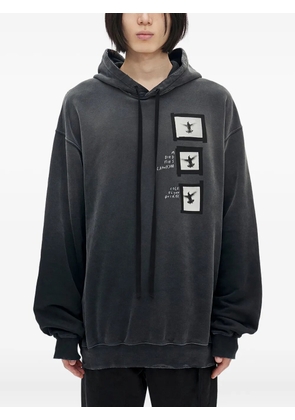 Ann Demeulemeester Ollie printed hoodie - Black