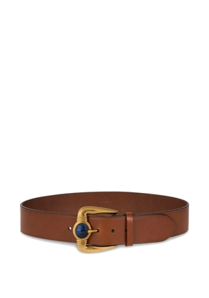 ETRO stone-buckle leather belt - Brown