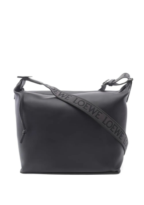 Loewe Pre-Owned 2020s cubi logo strap shoulder bag - Black