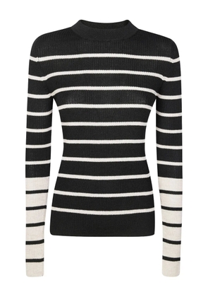 8pm Arabesque striped sweater - Black