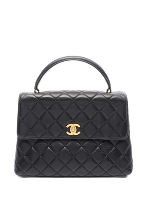 CHANEL Pre-Owned 1996~1997 matelassé top handle bag - Black