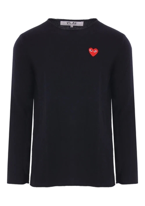 Comme Des Garçons Play heart-logo wool sweater - Black