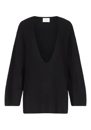 LouLou de Saison Gabe ribbed u-neck sweater - Black