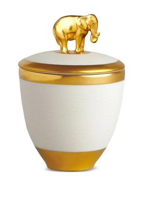 L'Objet elephant-shaped lid candle - White