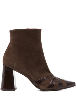 Chie Mihara 75mm Ludrik suede-leather ankle boots - Brown