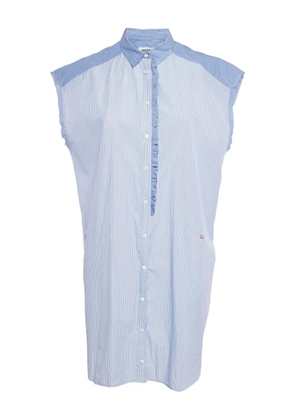 Zadig&Voltaire striped ruffle-trim dress - Blue