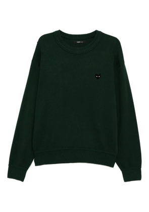 SONGZIO cat-embroidered sweatshirt - Green