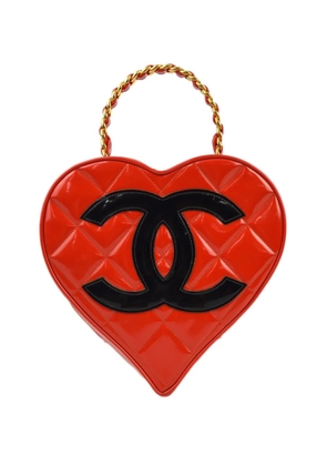 CHANEL Pre-Owned 1995 heart Vanity handbag - Red