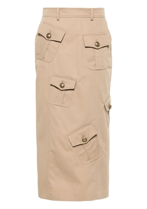 Moschino cargo midi skirt - Brown