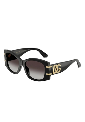 Dolce & Gabbana Eyewear logo geometric sunglasses - Black