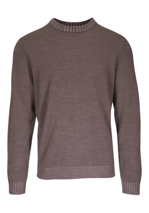 PATRICK ASSARAF long-sleeve ribbed sweater - Brown