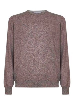 D4.0 ribbed crew-neck sweater - Brown