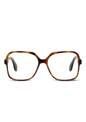 GIGI STUDIOS Dalia geometric-frame glasses - Brown