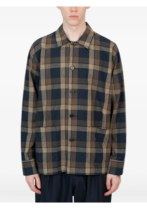 Universal Works checked shirt - Brown