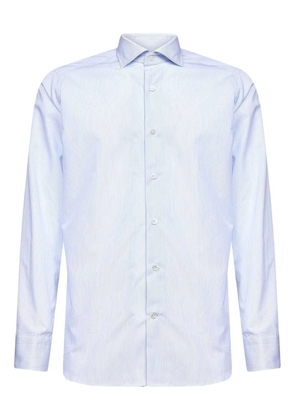 D4.0 buttoned striped shirt - Blue