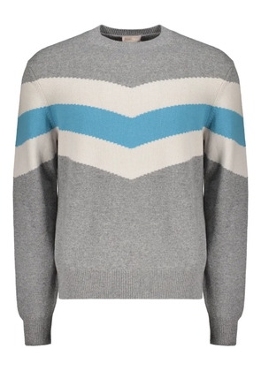 Herno zigzag-stripe sweater - Grey