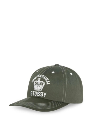 Stüssy crown-print baseball cap - Green