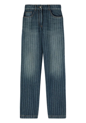 Palm Angels pinstriped jeans - Blue