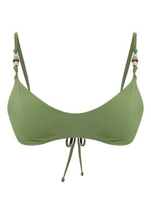 Bond-eye Mika beaded reversible bikini top - Black