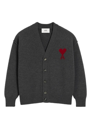 AMI Paris Ami De Coeur wool cardigan - Grey