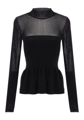 RENATA BRENHA knitted peplum top - Black
