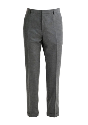Prada cuffed-hem wool trousers - Grey