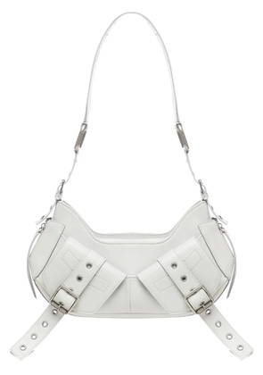 BIASIA buckle embellishment shoulder bag - White