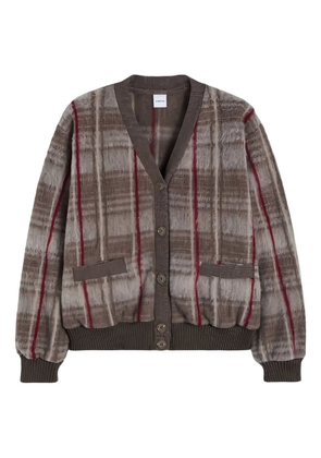 ASPESI checked wool cardigan - Brown