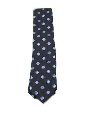 Zegna floral-pattern tie - Blue