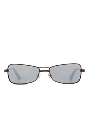 Jacquemus rectangle sunglasses - Brown