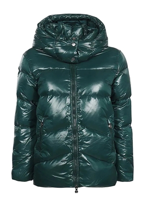 Pyrenex hooded zip-up down jacket - Green