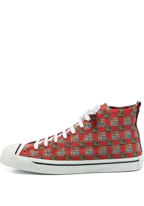 Burberry Pre-Owned Kingly sneakers - Red