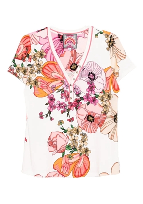 Johnny Was The Janie Favorite short-sleeved henley T-shirt - White