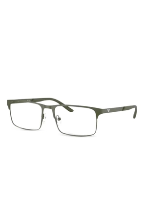 Emporio Armani rectangle-frame glasses - Green
