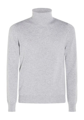 Malo roll-neck ribbed sweater - Grey