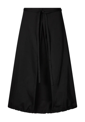 TOMBOY pleated balloon midi skirt - Black