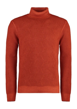Moorer ribbed turtleneck sweater - Orange
