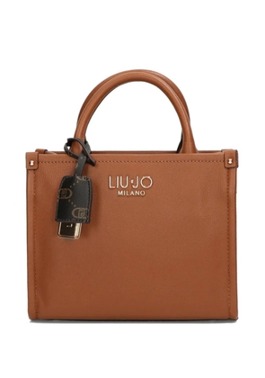 LIU JO logo-detail tote bag - Brown