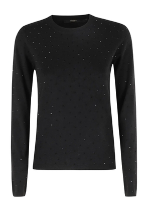 Seventy embellished round-neck sweater - Black