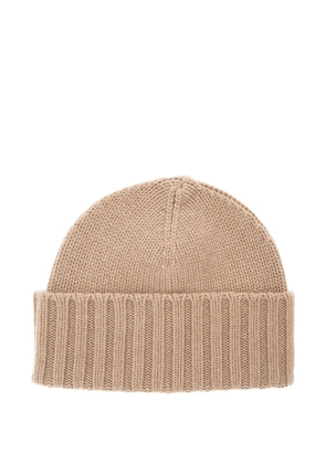 Kangra cashmere ribbed beanie - Brown