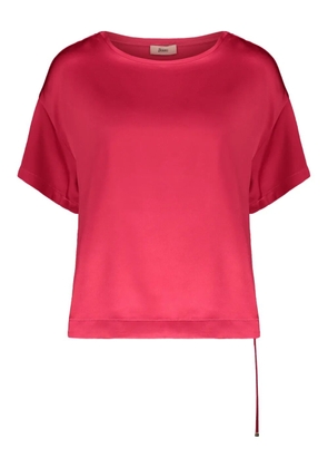 Herno asymmetric short-sleeve T-shirt - Red