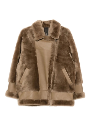Blancha shearling jacket - Brown