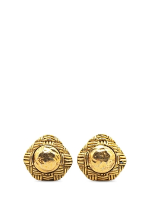 CHANEL Pre-Owned 1970-1980 Gold Plated Clip On Earrings costume earrings