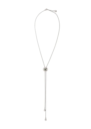 LEMAIRE Cat Eye Rattle Bolo Tie necklace - Silver