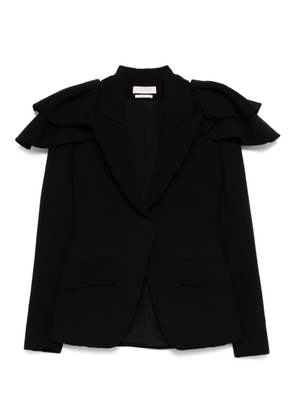 Saiid Kobeisy ruffled blazer - Black